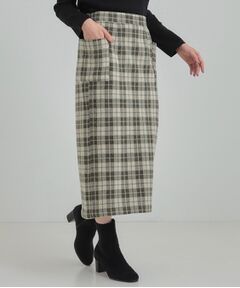 SHOO・LA・RUE / シューラルー ロング・マキシ丈スカート | 【S-LL/あったか】大人レディな着こなしに シャギーチェックスカート
