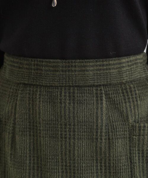 SHOO・LA・RUE / シューラルー ロング・マキシ丈スカート | 【S-LL/あったか】大人レディな着こなしに シャギーチェックスカート | 詳細16