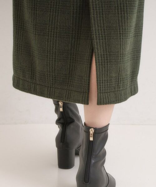 SHOO・LA・RUE / シューラルー ロング・マキシ丈スカート | 【S-LL/あったか】大人レディな着こなしに シャギーチェックスカート | 詳細20