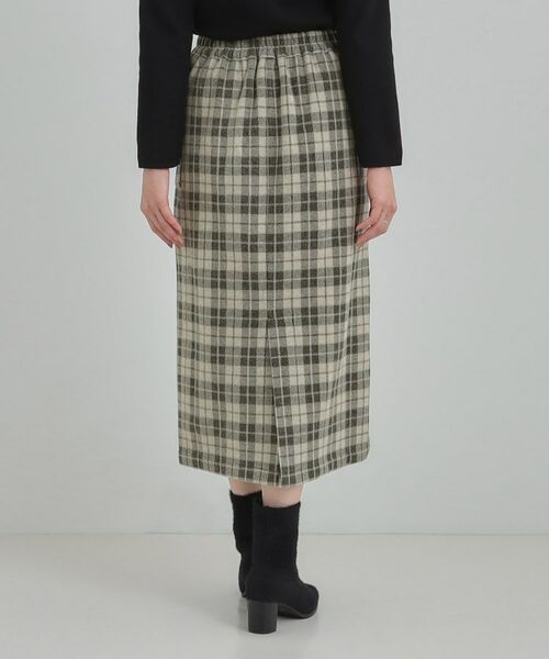 SHOO・LA・RUE / シューラルー ロング・マキシ丈スカート | 【S-LL/あったか】大人レディな着こなしに シャギーチェックスカート | 詳細6