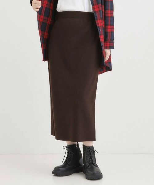 SHOO・LA・RUE / シューラルー スカート | 【毛玉レス/洗える】すっきり見えが叶う ナロースカート | 詳細5