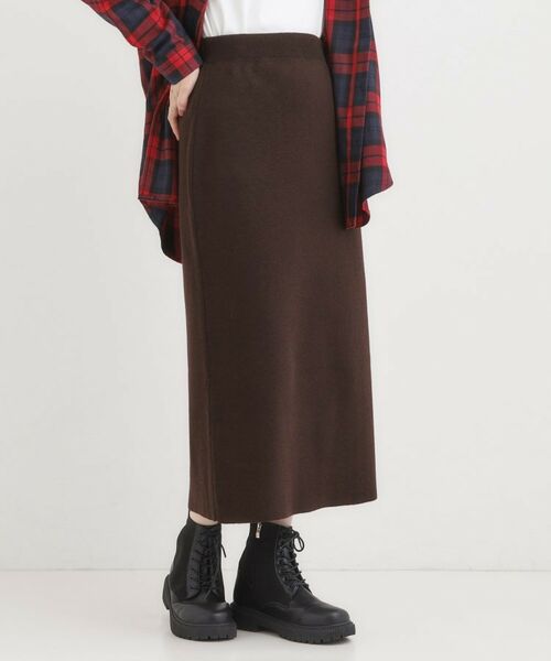 SHOO・LA・RUE / シューラルー スカート | 【毛玉レス/洗える】すっきり見えが叶う ナロースカート | 詳細6