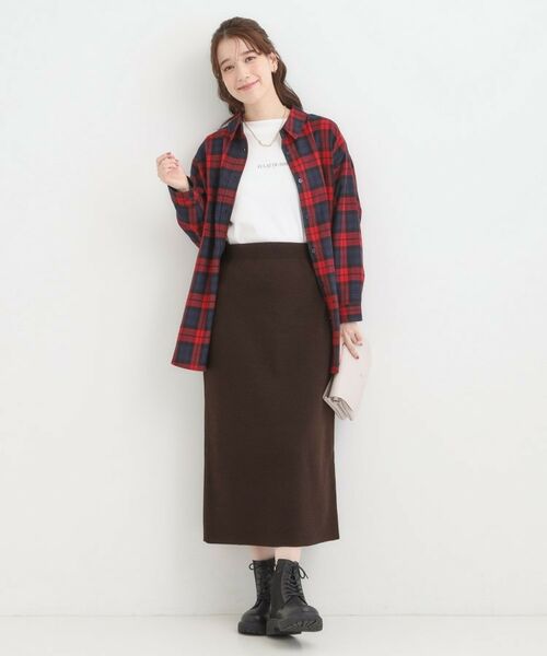 SHOO・LA・RUE / シューラルー スカート | 【毛玉レス/洗える】すっきり見えが叶う ナロースカート | 詳細7