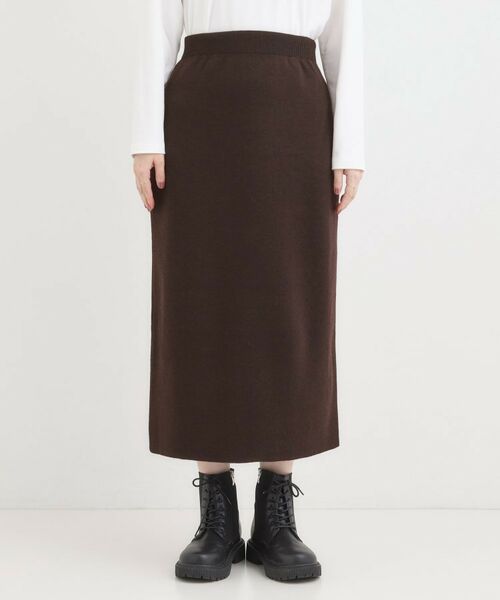 SHOO・LA・RUE / シューラルー スカート | 【毛玉レス/洗える】すっきり見えが叶う ナロースカート | 詳細9