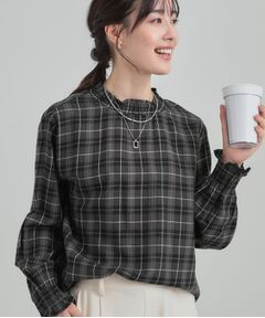 SHOO・LA・RUE / シューラルー シャツ・ブラウス | ギャザーネックがスタイリングのアクセントに ハイネックブラウス