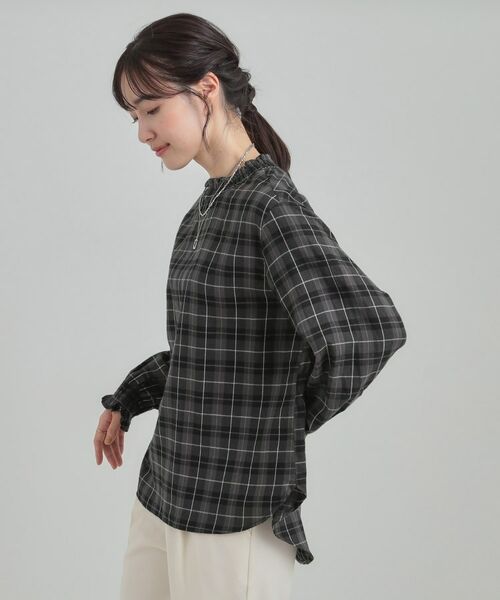 SHOO・LA・RUE / シューラルー シャツ・ブラウス | ギャザーネックがスタイリングのアクセントに ハイネックブラウス | 詳細6