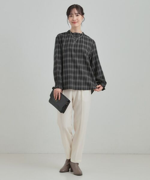 SHOO・LA・RUE / シューラルー シャツ・ブラウス | ギャザーネックがスタイリングのアクセントに ハイネックブラウス | 詳細7