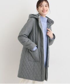 SHOO・LA・RUE / シューラルー その他アウター | 【撥水/フード取り外し可】自然にくびれる あったかダイヤ柄キルトコート【CIRCRIC】