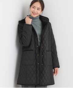 SHOO・LA・RUE / シューラルー その他アウター | 【撥水/フード取り外し可】自然にくびれる あったかダイヤ柄キルトコート【CIRCRIC】