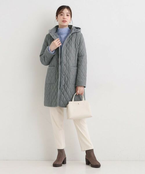 SHOO・LA・RUE / シューラルー その他アウター | 【撥水/フード取り外し可】自然にくびれる あったかダイヤ柄キルトコート【CIRCRIC】 | 詳細10