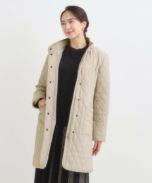 SHOO・LA・RUE / シューラルー その他アウター | 【撥水/フード取り外し可】自然にくびれる あったかダイヤ柄キルトコート【CIRCRIC】 | 詳細14