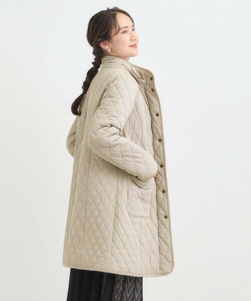 SHOO・LA・RUE / シューラルー その他アウター | 【撥水/フード取り外し可】自然にくびれる あったかダイヤ柄キルトコート【CIRCRIC】 | 詳細15