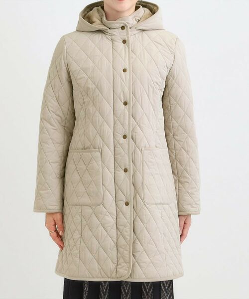 SHOO・LA・RUE / シューラルー その他アウター | 【撥水/フード取り外し可】自然にくびれる あったかダイヤ柄キルトコート【CIRCRIC】 | 詳細19