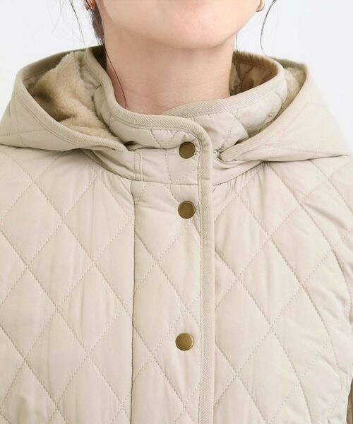 SHOO・LA・RUE / シューラルー その他アウター | 【撥水/フード取り外し可】自然にくびれる あったかダイヤ柄キルトコート【CIRCRIC】 | 詳細22