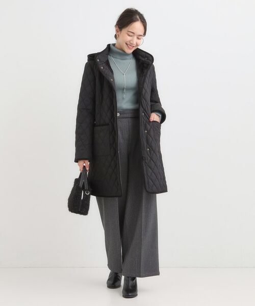 SHOO・LA・RUE / シューラルー その他アウター | 【撥水/フード取り外し可】自然にくびれる あったかダイヤ柄キルトコート【CIRCRIC】 | 詳細5