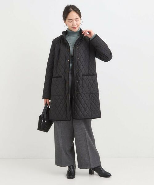 SHOO・LA・RUE / シューラルー その他アウター | 【撥水/フード取り外し可】自然にくびれる あったかダイヤ柄キルトコート【CIRCRIC】 | 詳細6