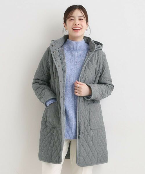 SHOO・LA・RUE / シューラルー その他アウター | 【撥水/フード取り外し可】自然にくびれる あったかダイヤ柄キルトコート【CIRCRIC】 | 詳細8