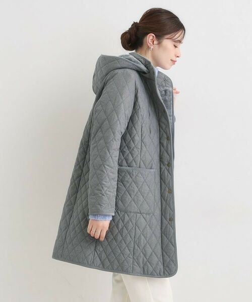 SHOO・LA・RUE / シューラルー その他アウター | 【撥水/フード取り外し可】自然にくびれる あったかダイヤ柄キルトコート【CIRCRIC】 | 詳細9