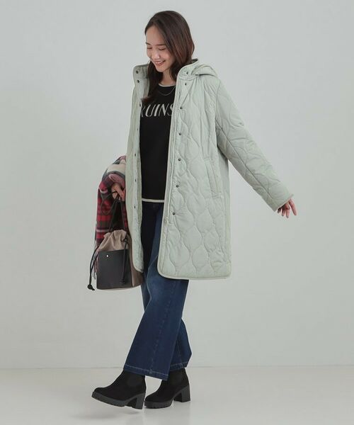 SHOO・LA・RUE / シューラルー その他アウター | 【撥水/フード取り外し可】冬に嬉しいこだわり満載 ひょうたん柄キルトコート【CIRCRIC】 | 詳細12