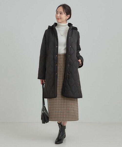 SHOO・LA・RUE / シューラルー その他アウター | 【撥水/フード取り外し可】冬に嬉しいこだわり満載 ひょうたん柄キルトコート【CIRCRIC】 | 詳細5