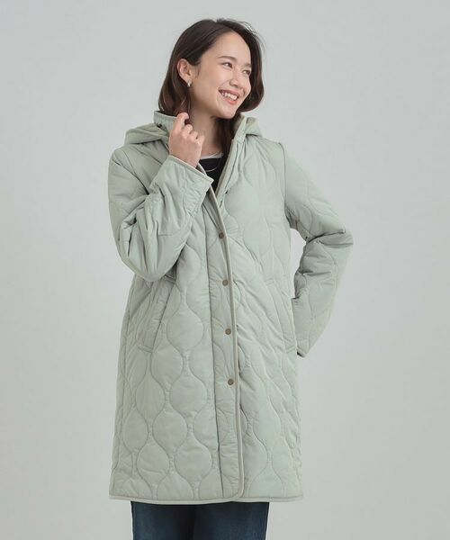 SHOO・LA・RUE / シューラルー その他アウター | 【撥水/フード取り外し可】冬に嬉しいこだわり満載 ひょうたん柄キルトコート【CIRCRIC】 | 詳細8