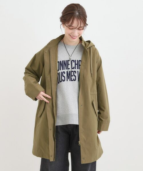 SHOO・LA・RUE / シューラルー ミリタリージャケット・コート | 【S-LL/撥水】腰回りをカバーする ロングミリタリーアウター | 詳細5