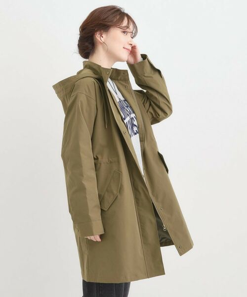 SHOO・LA・RUE / シューラルー ミリタリージャケット・コート | 【S-LL/撥水】腰回りをカバーする ロングミリタリーアウター | 詳細6