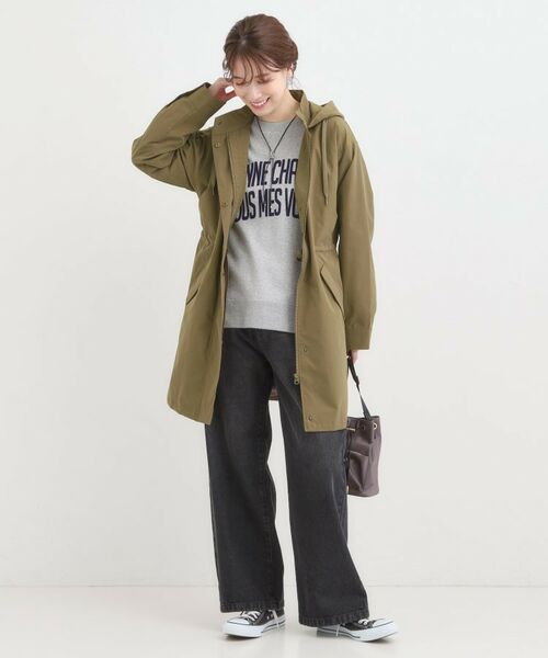 SHOO・LA・RUE / シューラルー ミリタリージャケット・コート | 【S-LL/撥水】腰回りをカバーする ロングミリタリーアウター | 詳細7