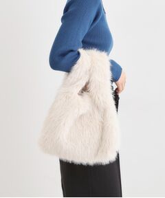 SHOO・LA・RUE / シューラルー トートバッグ | ラメ入りファートートバッグ