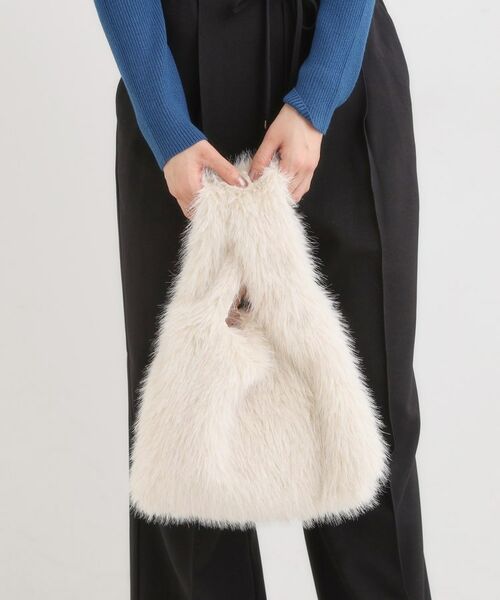 SHOO・LA・RUE / シューラルー トートバッグ | ラメ入りファートートバッグ | 詳細1