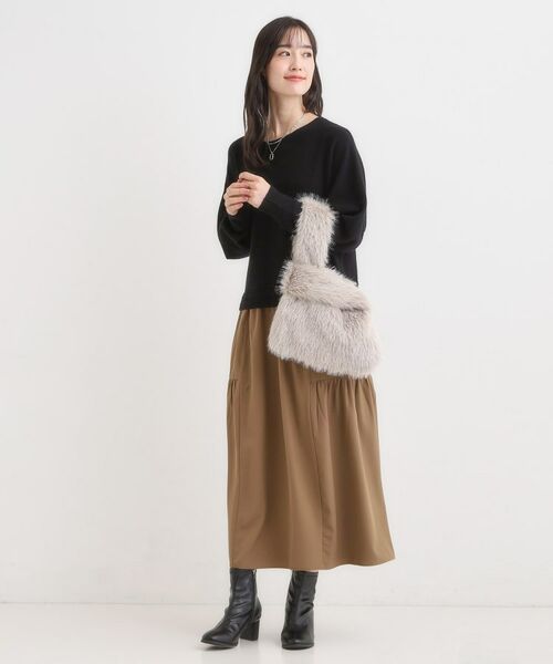 SHOO・LA・RUE / シューラルー トートバッグ | ラメ入りファートートバッグ | 詳細6