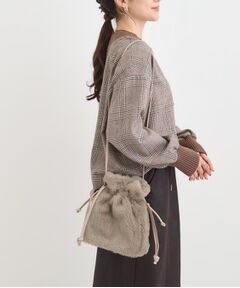 SHOO・LA・RUE / シューラルー ショルダーバッグ | フェイクファー巾着ショルダーバッグ