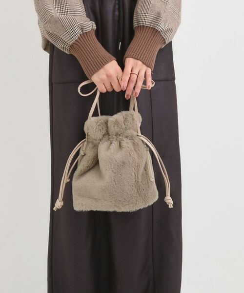 SHOO・LA・RUE / シューラルー ショルダーバッグ | フェイクファー巾着ショルダーバッグ | 詳細3