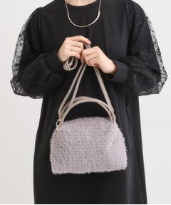 SHOO・LA・RUE / シューラルー ショルダーバッグ | ラメ入り生地ショルダーバッグ