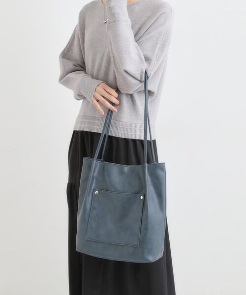 SHOO・LA・RUE / シューラルー トートバッグ | つや合皮つまみハンドルトートバッグ | 詳細4