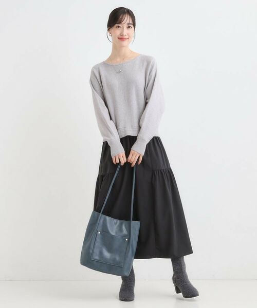 SHOO・LA・RUE / シューラルー トートバッグ | つや合皮つまみハンドルトートバッグ | 詳細5