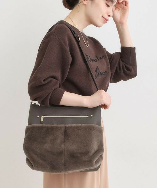 SHOO・LA・RUE / シューラルー ショルダーバッグ | ポケットフェイクファーショルダーバッグ | 詳細3