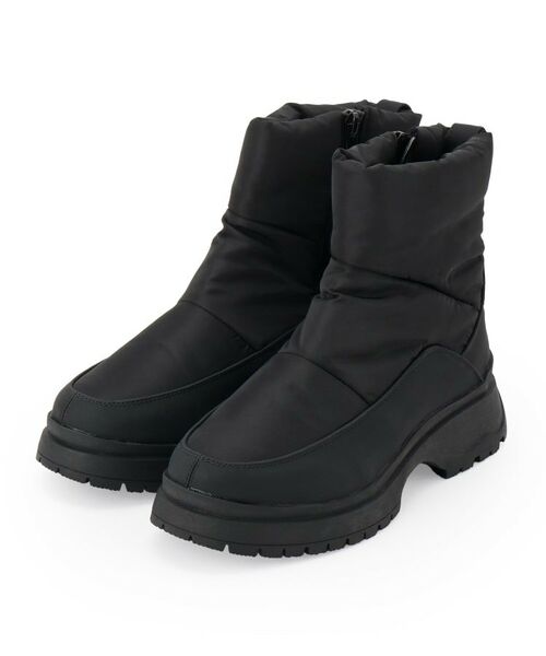 SHOO・LA・RUE/シューラルー あったかキルティングブーツ ブラック(019) 35(23.5cm) SHOO・LA・RUE/シューラルー あったかキルティングブーツ ブラック(019) 35(23.5cm)