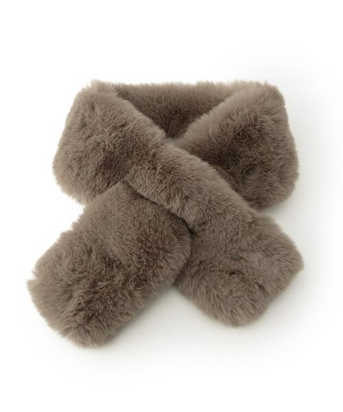 SHOO・LA・RUE/シューラルー フェイクファー差し込みマフラー モカブラウン(042) 00