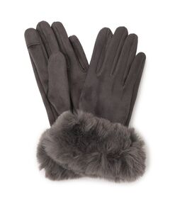 SHOO・LA・RUE / シューラルー 手袋 | 手首フェイクファー五指グローブ