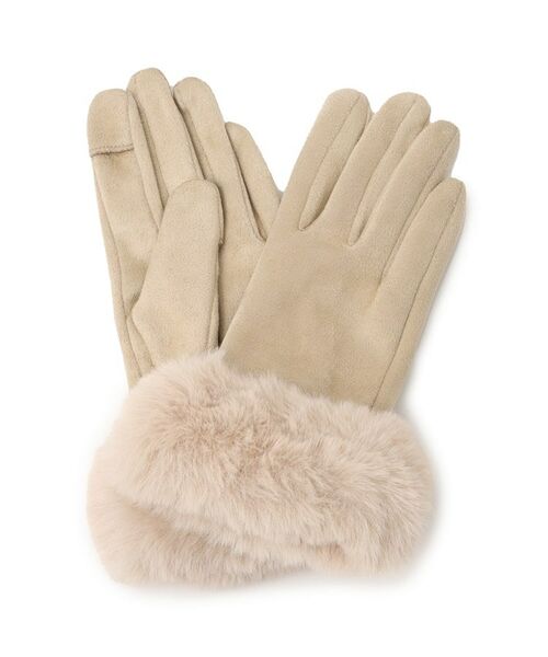 SHOO・LA・RUE / シューラルー 手袋 | 手首フェイクファー五指グローブ | 詳細1