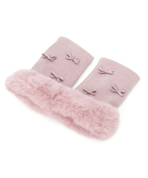 SHOO・LA・RUE / シューラルー 手袋 | 指切りリボン付きグローブ | 詳細1