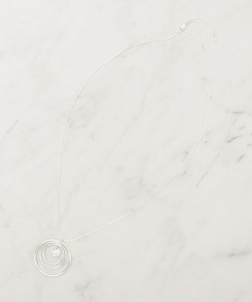 SHOO・LA・RUE / シューラルー ネックレス・ペンダント・チョーカー | ビッグゆれるダイヤ調パーツスライダーネックレス | 詳細2