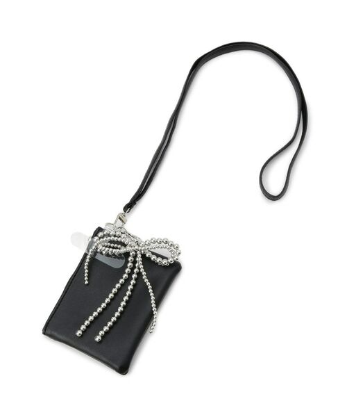 SHOO・LA・RUE / シューラルー キーホルダー・ストラップ | ポーチ&リボンストラップ(ブラック(019))
