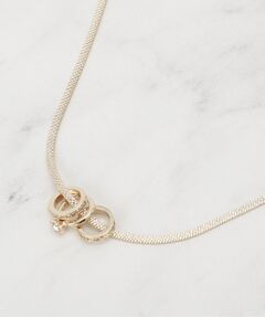 SHOO・LA・RUE / シューラルー ネックレス・ペンダント・チョーカー | ミニトリプルリングスネークショートネックレス