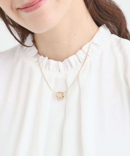SHOO・LA・RUE / シューラルー ネックレス・ペンダント・チョーカー | ミニトリプルリングスネークショートネックレス | 詳細4
