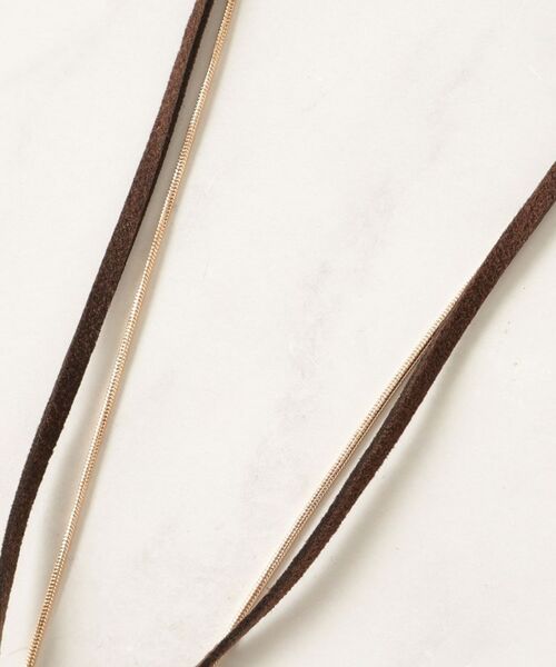 SHOO・LA・RUE / シューラルー ネックレス・ペンダント・チョーカー | スエード紐＆スネークモチーフネックレス | 詳細3