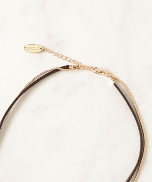 SHOO・LA・RUE / シューラルー ネックレス・ペンダント・チョーカー | スエード紐＆スネークモチーフネックレス | 詳細4