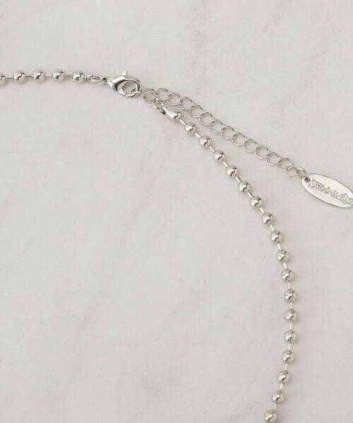 SHOO・LA・RUE / シューラルー ネックレス・ペンダント・チョーカー | カーブメタル＆ボールチェーン | 詳細3