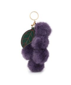 SHOO・LA・RUE / シューラルー キーホルダー・ストラップ | フェイクファーブドウチャーム